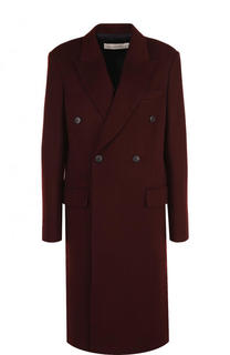 Шерстяное двубортное пальто Victoria Beckham