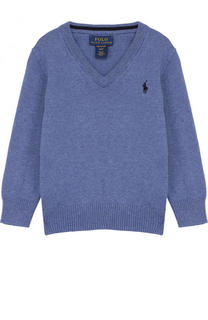 Пуловер из хлопка с V-образным вырезом Polo Ralph Lauren