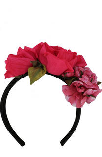 Ободок с декором в виде цветов Dolce &amp; Gabbana