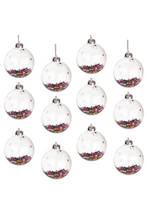 Набор из 12-ти елочных игрушек DUE ESSE CHRISTMAS