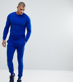 Обтягивающий ярко-синий спортивный костюм ASOS TALL - Синий