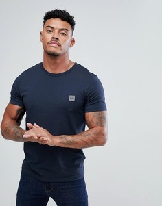 Темно-синяя футболка с логотипом BOSS Casual - Темно-синий