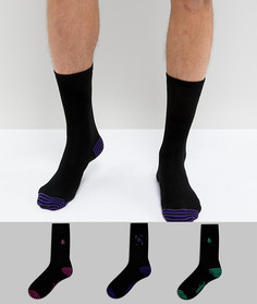 Набор из 3 пар черных носков Original Penguin - Черный