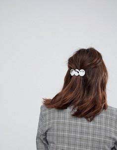 Заколка для волос ограниченной серии с диском мраморной расцветки - Мульти Asos