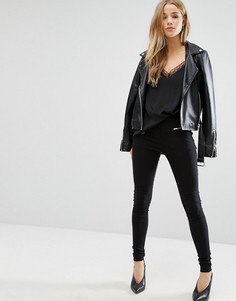 Брюки узкого кроя с молниями New Look - Черный