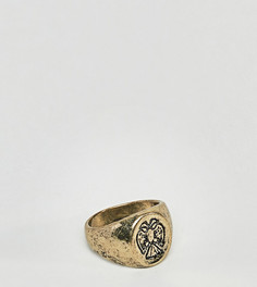 Золотистое кольцо-печатка Reclaimed Vintage Inspired эксклюзивно для ASOS - Золотой