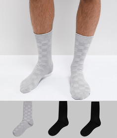 Набор из 3 пар фактурных носков ASOS - Мульти
