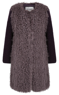 Легкая шубка из вязаной овчины Virtuale Fur Collection