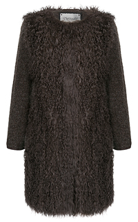 Облегченная шуба из вязаной овчины Virtuale Fur Collection