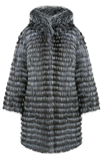 Двусторонняя шуба-пуховик из меха лисы Virtuale Fur Collection