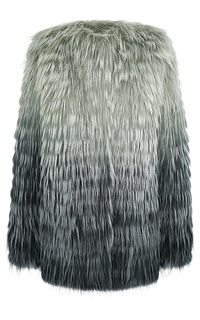 Жакет из меха енота на трикотаже Virtuale Fur Collection