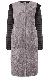 Пальто-трансформер из овчины и текстиля Virtuale Fur Collection