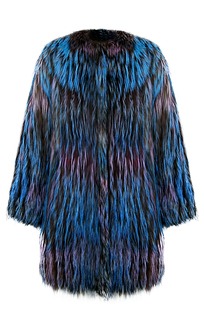 Жакет из серебристо-черной лисы Virtuale Fur Collection