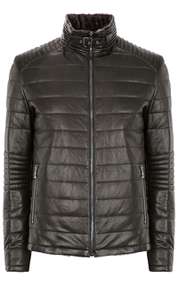 куртка из натуральной кожи на подкладе из овчины Vericci