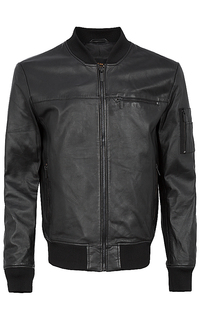 Кожаная куртка-бомбер Urban Fashion for men