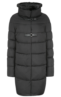 Утепленное пальто с отделкой мехом норки LE Monique