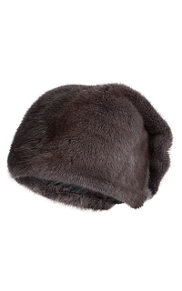 шапка из меха норки с декором Slava Furs