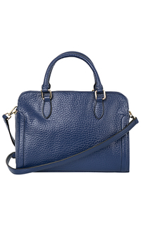 Синяя кожаная сумка La Reine Blanche