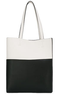 Черно-белая кожаная сумка La Reine Blanche