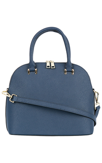 Синяя кожаная сумка La Reine Blanche
