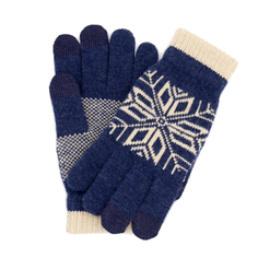 Теплые перчатки для сенсорных дисплеев Xiaomi Mi Wool Screen Touch Gloves Mens р.UNI Blue