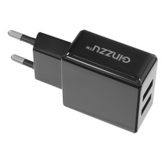 Зарядное устройство Ginzzu 2xUSB 3.1A Black GA-3311UB