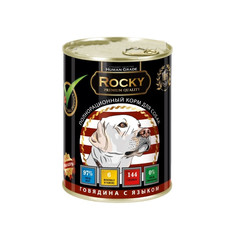 Корм Rocky Мясное ассорти Говядиной/Язык 340g для собак 81014