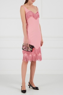 Розовое платье с бахромой Marc Jacobs