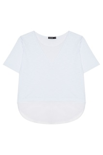 Белая футболка с сеткой Manouk