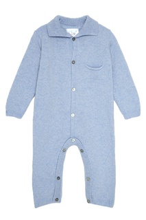 Голубой вязаный комбинезон Bubbles