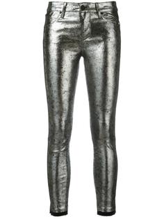 металлизированные обтягивающие джинсы Rta