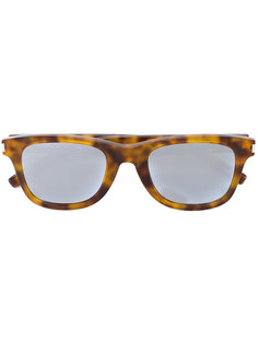 солнцезащитные очки с эффектом черепашьего панциря Saint Laurent Eyewear