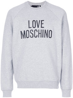 толстовка с принтом-логотипом Love Moschino