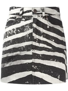 мини-юбка с зебровым принтом Marc Jacobs