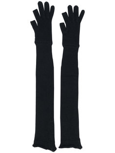 длинные вязаные перчатки Rick Owens