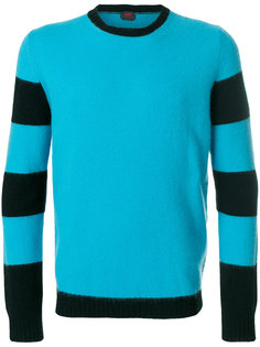 свитер с полосатыми рукавами Mp  Massimo Piombo
