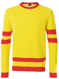 свитер с полосатой отделкой Mp  Massimo Piombo