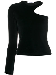 топ с асимметричными рукавами T By Alexander Wang