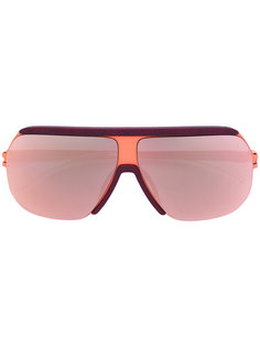солнцезащитные очки-авиаторы с зеркальными линзами Mykita