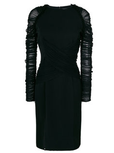 платье со вставкой из тюля  Versace