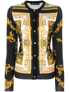 кардиган с рисунком Signature Versace