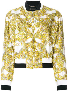 куртка-бомбер с барочным принтом Versace