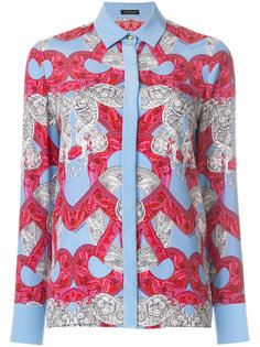 рубашка с барочным принтом Versace