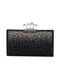 Knuckle duster clutch with studs Alexander McQueen