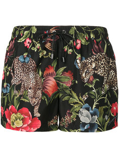 плавательные шорты с леопардами Dolce & Gabbana