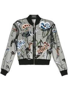 куртка-бомбер с вышитыми цветами с бусинами Markus Lupfer
