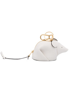Leather mouse shaped bag charm Loewe
