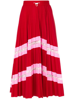 плиссированная юбка миди Valentino