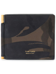 кошелек с камуфляжным узором Tom Ford