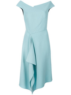 асимметричное драпированное платье  Roland Mouret